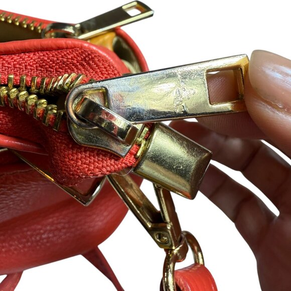 Divina Firenze Red Leather Crossbody Bag - Picture 11 of 13